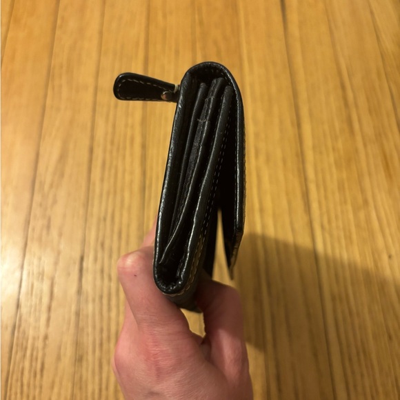 Coach black snakeskin leather accent wallet - Picture 6 of 13